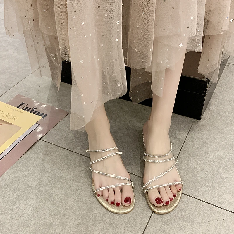 

Shoes Med Ladies' Slippers Square heel Women Heels Pantofle Luxury Slides Block High 2021 Soft Flat Designer Pumps Rome Rubber P