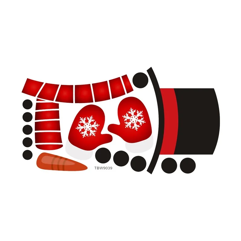 

Snowman Refrigerator Magnets Cute Funny Refrigerator Stickers Holiday Christmas Decorations for Fridge Refrigerator Sticker