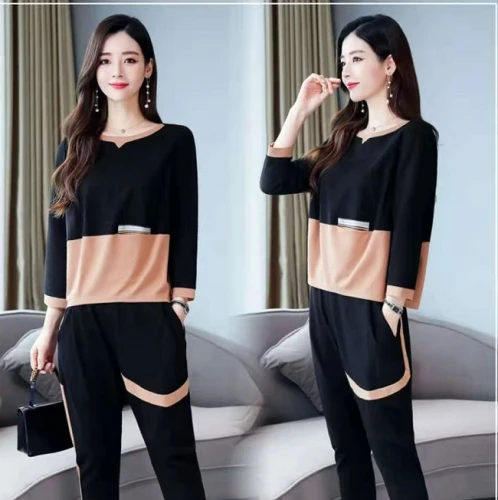 

Leisure Women 2 Piece Set Top And Pants Casual Tracksuit Women Two Piece Outfits Ensemble Femme Deux Pieces Women's Tracksuits