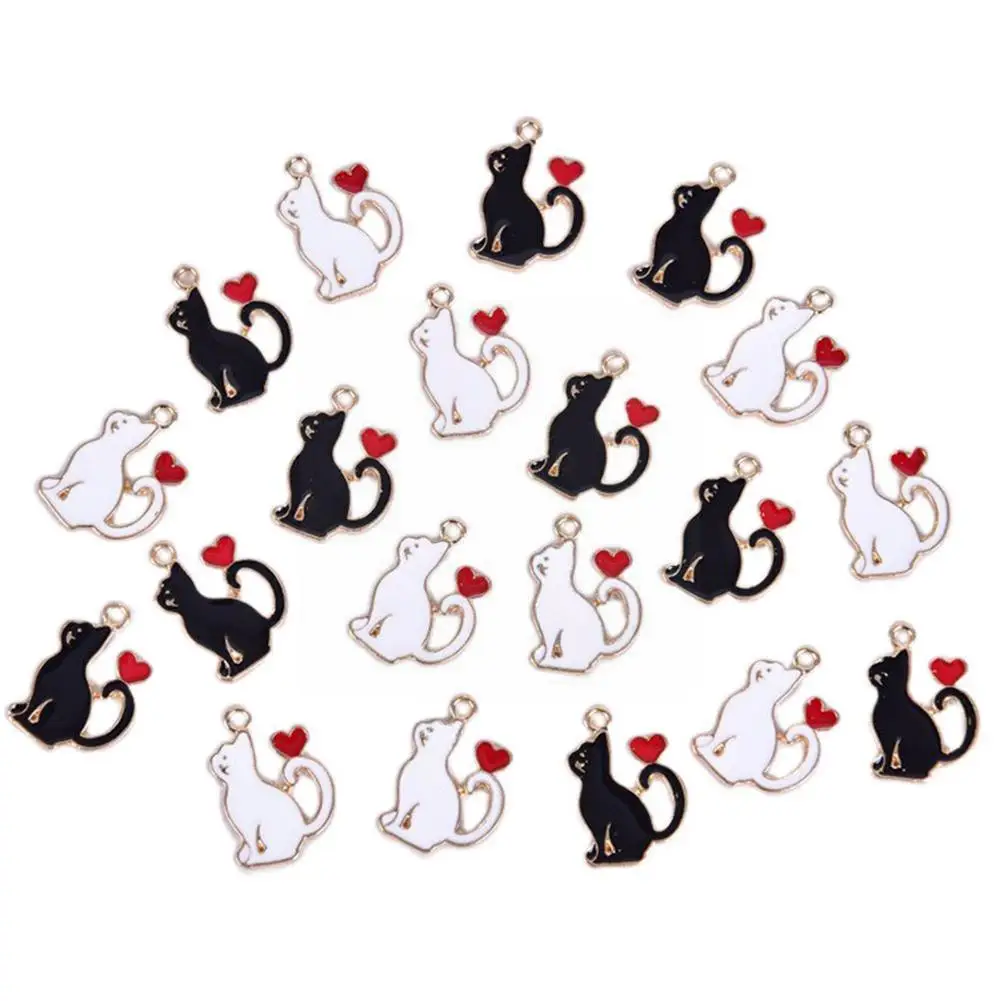 

10 шт. 15x2 1 мм, черный, белый цвет, Аксессуары для кошек, браслет, очаровательные серьги, подвеска «сделай сам», ожерелье G7C3