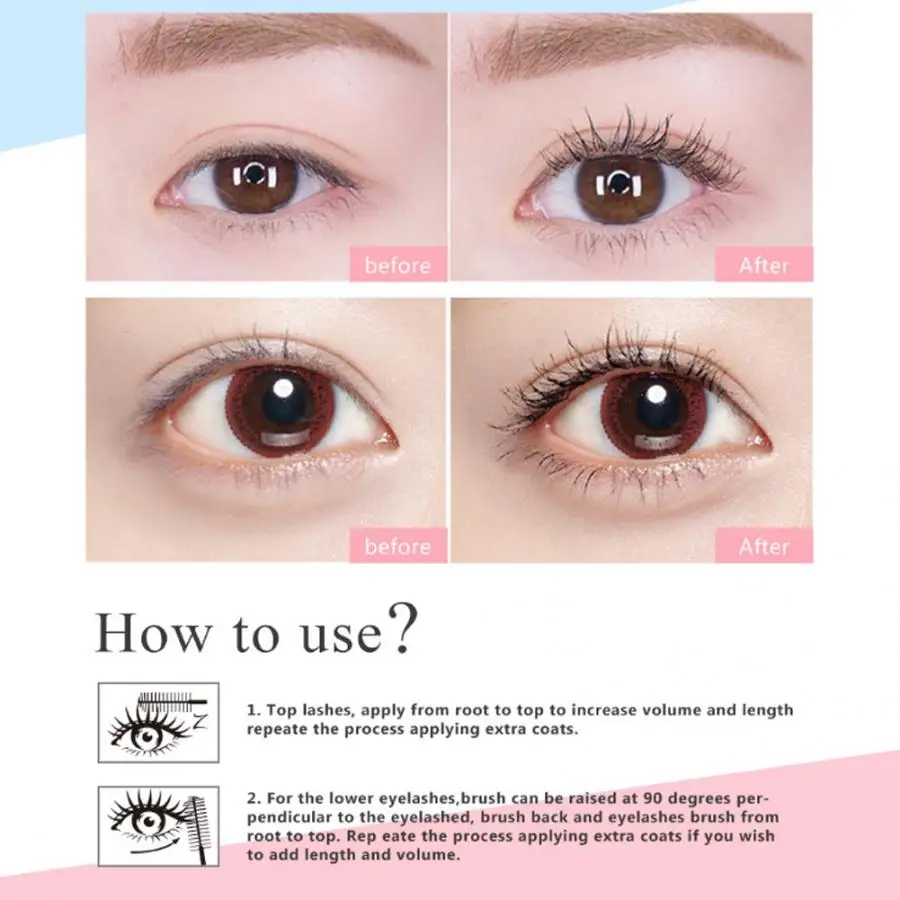 4D Водостойкая тушь для ресниц наращивание густых и долговечных инструмент