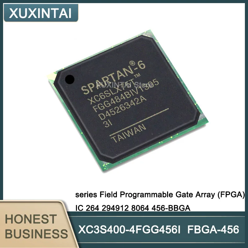 

5Pcs/Lot XC3S400-4FGG456I XC3S400 series Field Programmable Gate Array (FPGA) IC 264 294912 8064 456-BBGA