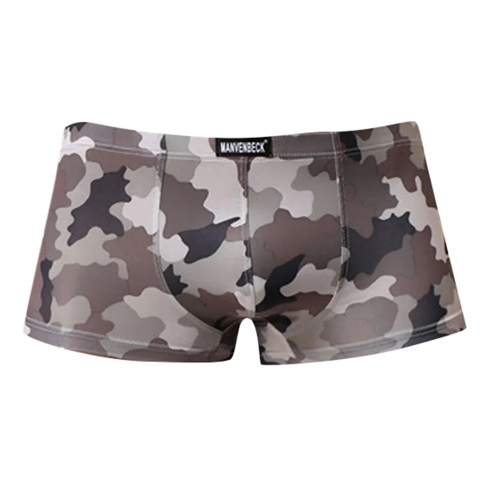 

Male Mens Underwear Boxers Letter Pure Men's Hot Sexy Fashion Camouflage Printing Colourful Comfortable Underwear Z0506