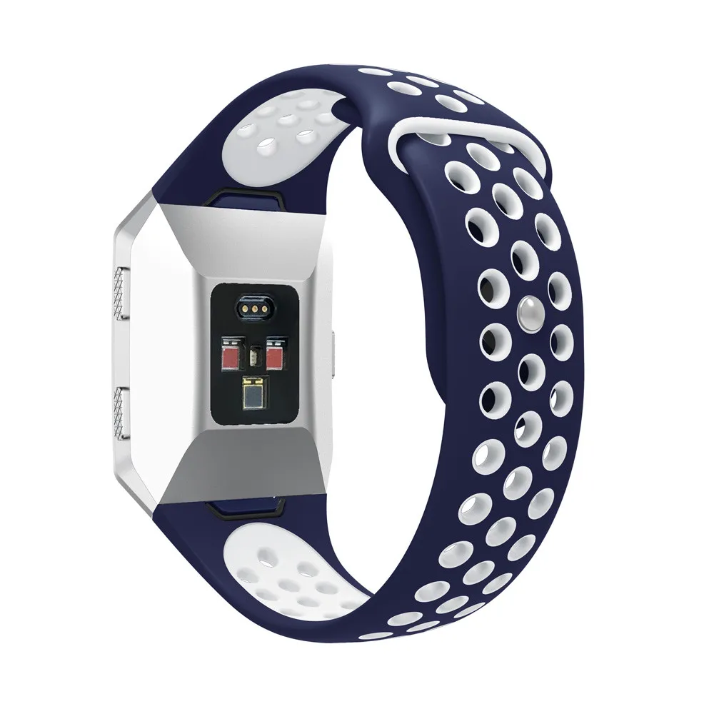 Apple Watch Band модный двухцветный спортивный силиконовый браслет ремешок для Fitbit Ionic длина ремешка 225 мм ремень для часов