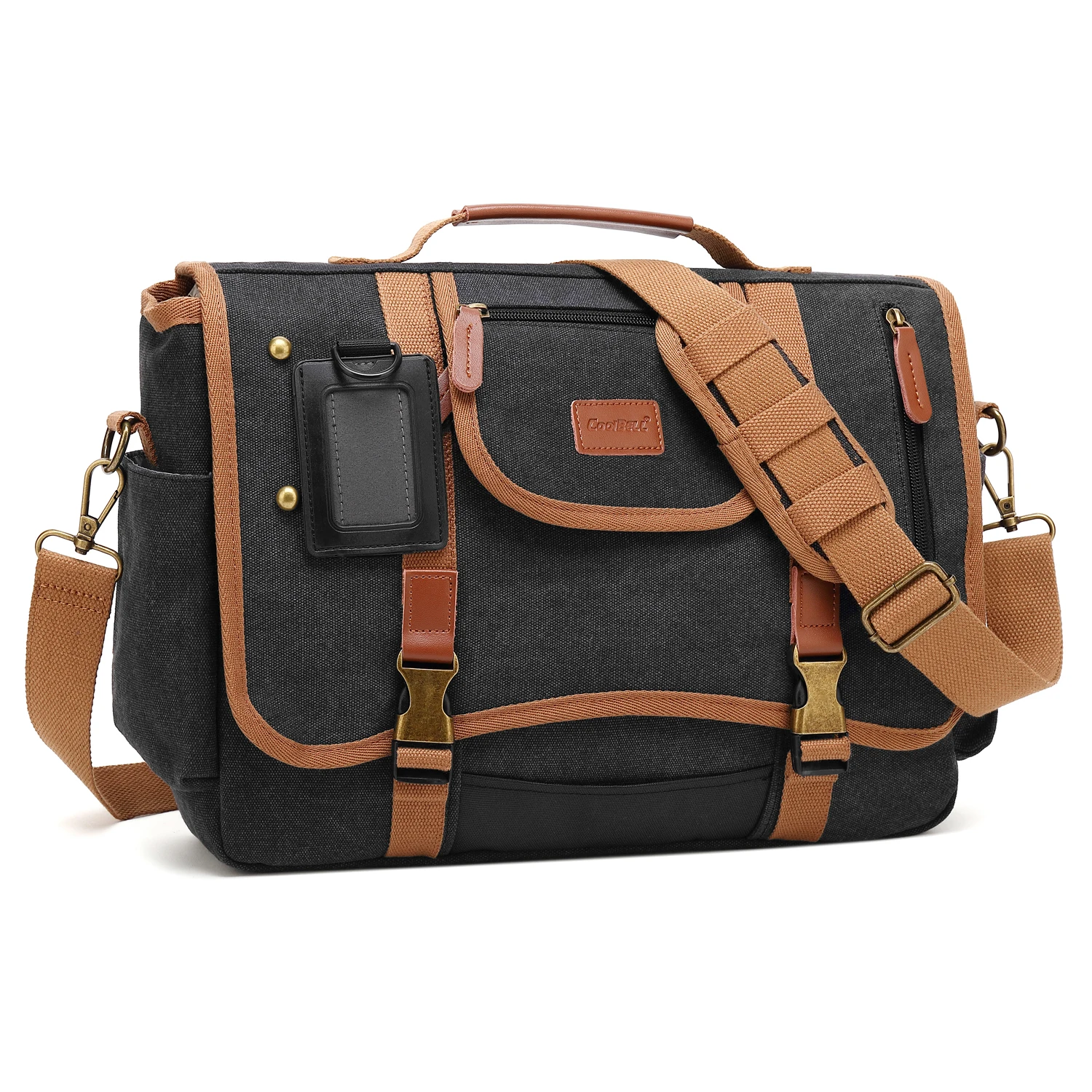 

CoolBELL 15.6 Inch Laptop Shoulder Bag Messenger Bag Case Sport Handbag Business Briefcase Multi-Functional Travel Bag for Men