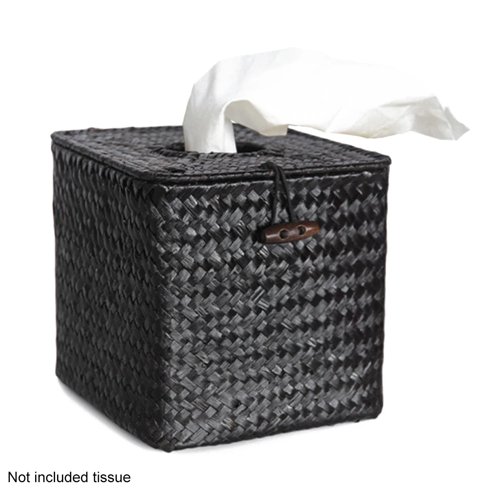 Ручная работа водоросли тканая декоративная ткань коробка квадратный чехол для