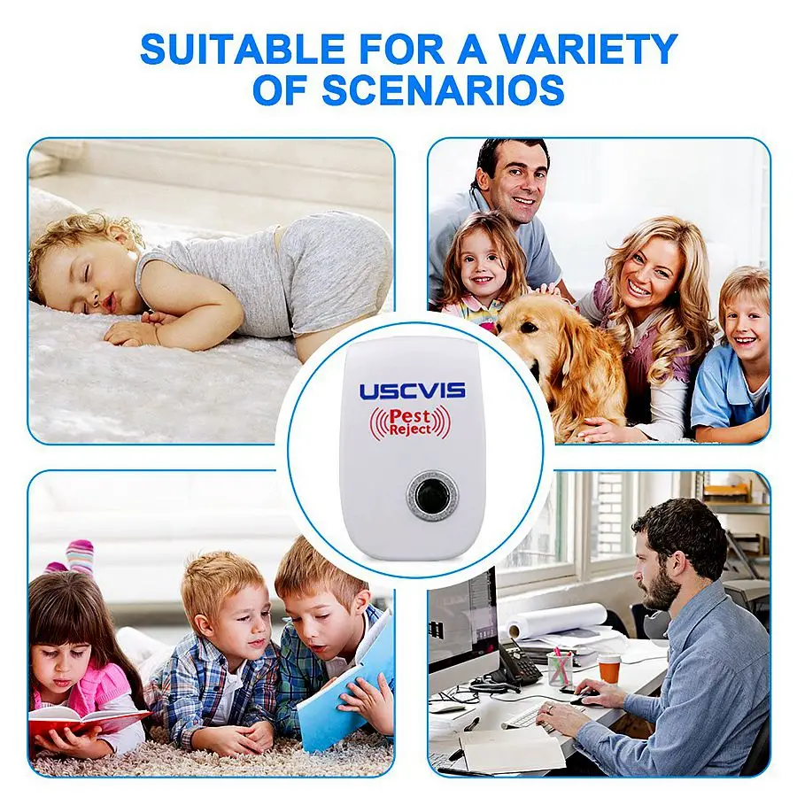 Ультразвуковой Отпугиватель вредителей 6 шт. комаров борьба с вредителями