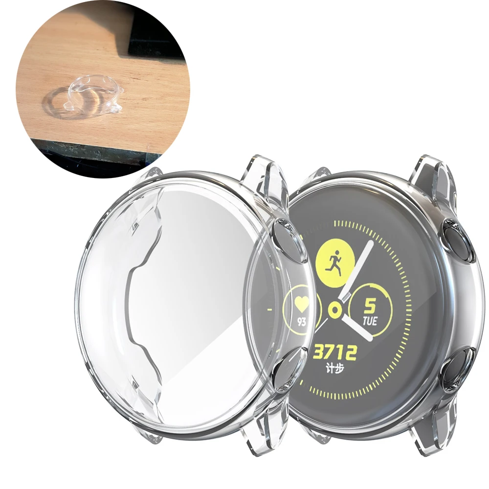 Galaxy watch active для samsung galaxy watch active 2 44 мм 40 мм силиконовый чехол для экрана Аксессуары для часов galaxy watch active