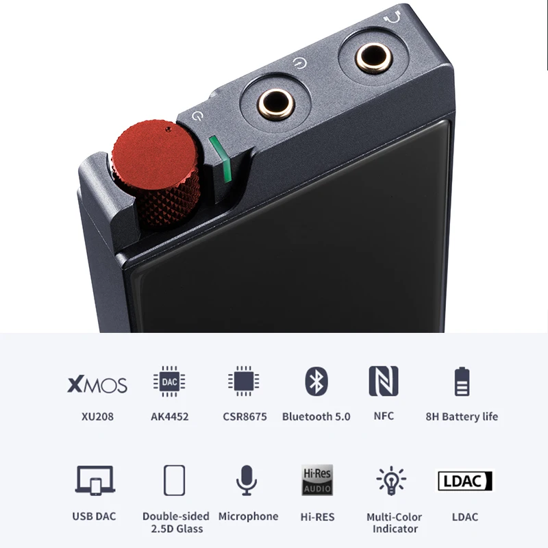 XDUOO XP 2 Pro (XP2 Pro) Bluetooth 5 0 USB DAC AK4452 наушники с чипом усилитель выходом 300 мВт PCM 32 бит/384
