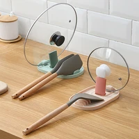 folding spatula holder household kitchen lid holder soup spoon holder multifunctional plastic spoon holder