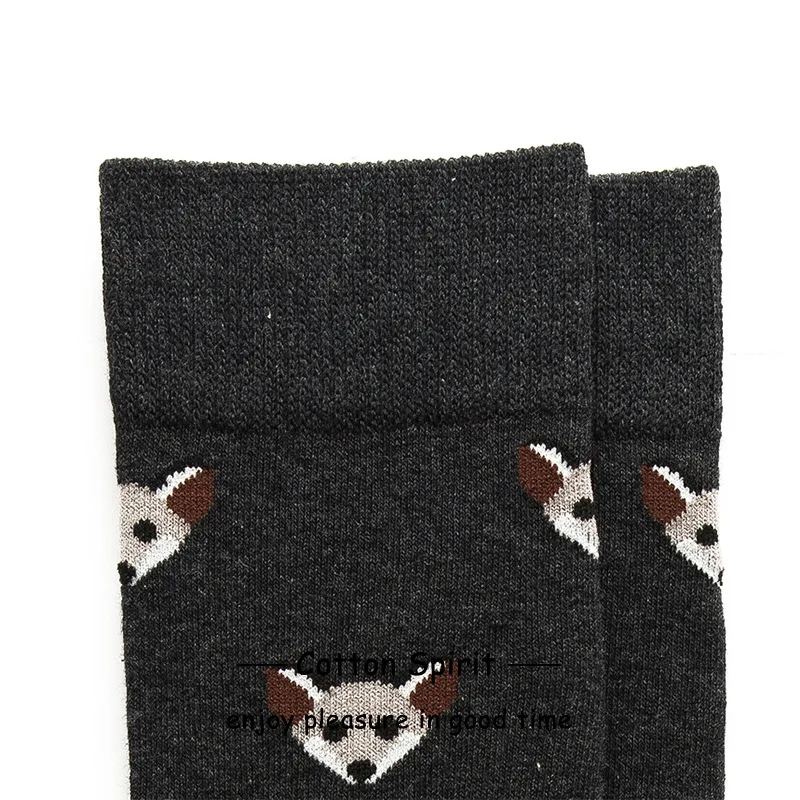 Women Men Solid Fox Cotton Sport Socks Ankle Sock Unisex Animal Print Short Winter Socks 5 pairs/ lot AL202SC