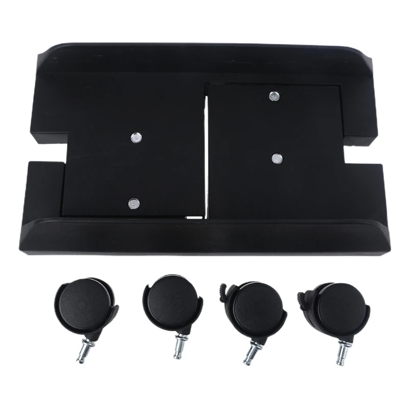 

E7CD Adjustable Mobile CPU Stand Cart Computer Tower Stand with 4 Casters Wheels for Floor Carpet Gaming PC Case Easy to Use