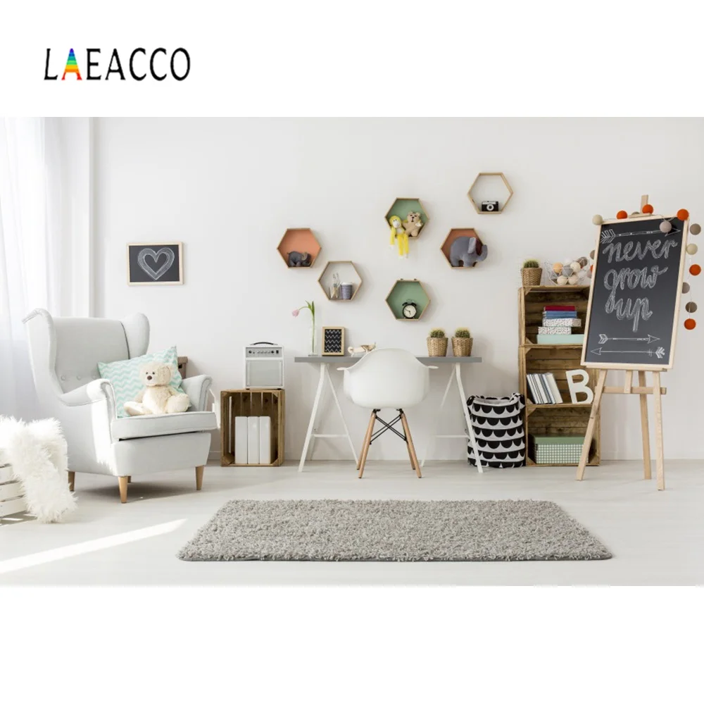 Фотофон Laeacco Boudoir для детской кроватки шары подарок игрушка кукла стена ребенок