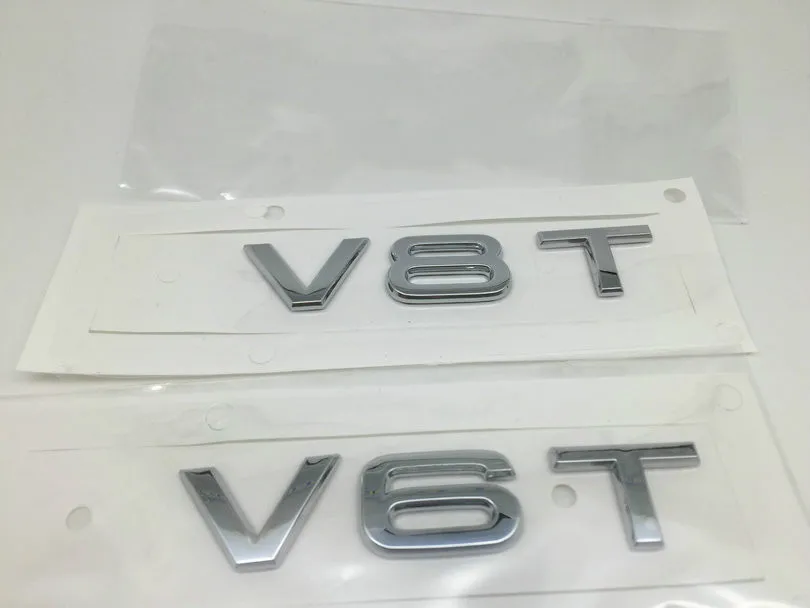 1X Автомобильная флейта Оригинальный OEM V8T V6T A6 RS6 TDI TFSI A7 A8 эмблема v8t v6t