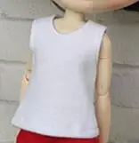 white vest Кукла Blyth одежда комбинезоны брюки сетка футболка пальто для OB24, Licca, Pullip, Barbies, Blyth Брюки Одежда для 1/6 кукла аксессуары - Цвет: white vest
