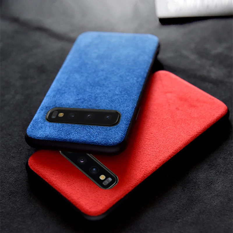Чехол для телефона Samsung Galaxy S10 S8 S9 Note 8 9 10 Plus чехол A7 A8 J5 J6 J7 A70 A50 A40 замшевый кожаный |