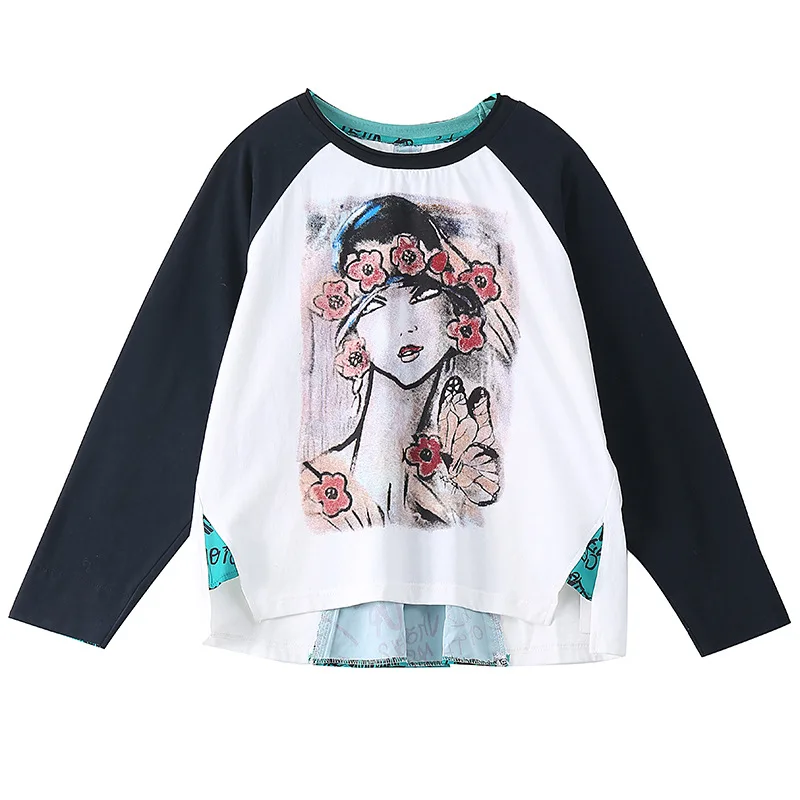

2021 Spring Newest Korean Version Ins Harajuku Style Printed Top Loose Casual T-shirt Women Fashion Brand T Shirts Female