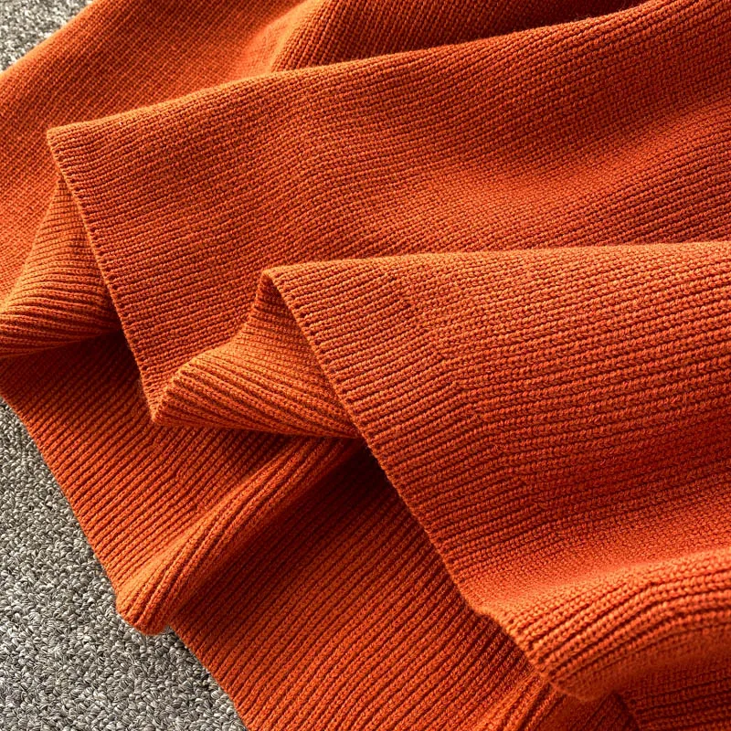 

Chic Hollow Turtleneck Knitted Dress Women Elegant Solid Elastic A-line Dress Winter Warm Fashion Streetwear Dresses DZA406