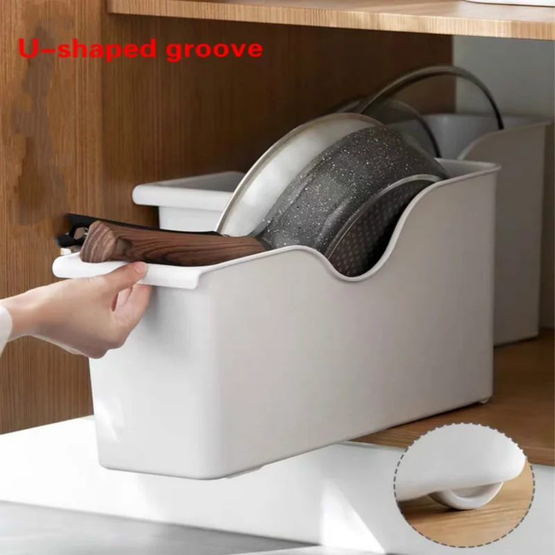 Ящик для хранения кухонных органайзеров с выдвижным ящиком полка крышки