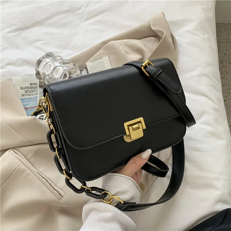 

Retro small bag women's autumn/winter 2021new trendy fashion ladies messenger bag western style single shoulder small square bag
