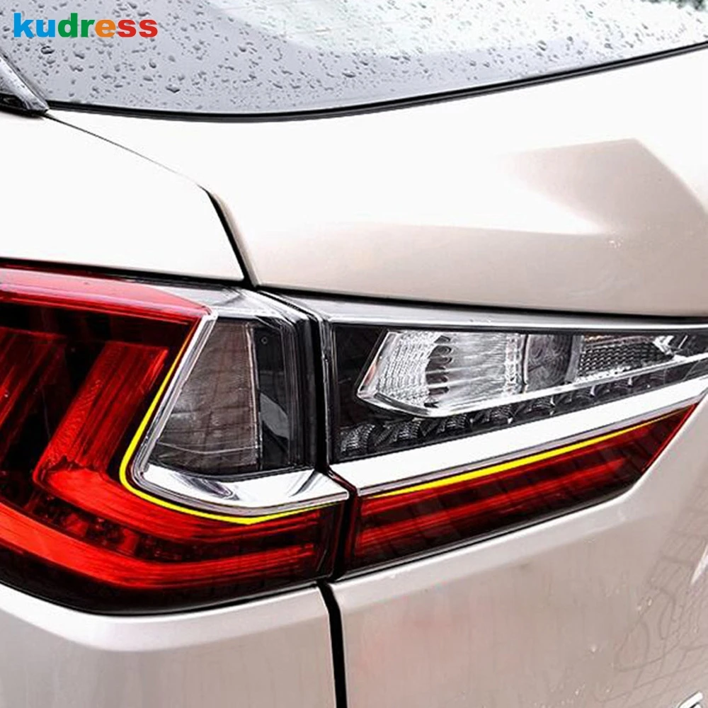 Для LEXUS RX 2016 2017 ABS хромированный задний светильник бровь фары крышка отделка хвост