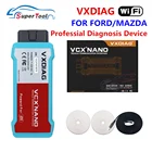 Автомобильный диагностический инструмент 2 в 1 VXDIAG VCX NANO для Ford OBD2 IDS V117 WIFI для Mazda Автомобильный сканер OBDII PCM,ABS PK fvdi j2534