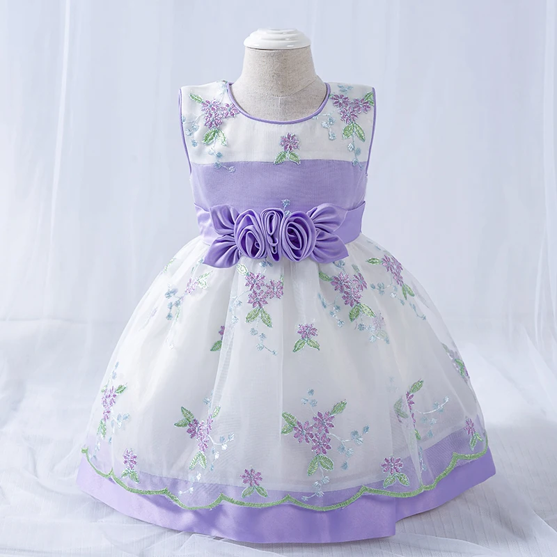 2021 платье пачка с цветочным рисунком украшенное на первый день рождения для