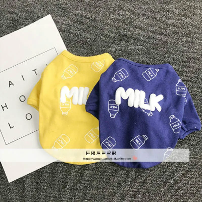 Одежда для домашних животных на весну и лето с трехмерным принтом собак кошек