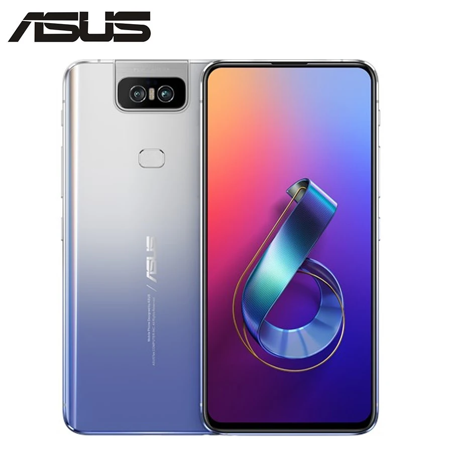 Новый Asus Zenfone 6 ZS630KL мобильный телефон 4 &quot6 ГБ ОЗУ 128 Гб ПЗУ Snapdragon855 Octacore 5000 мАч NFC