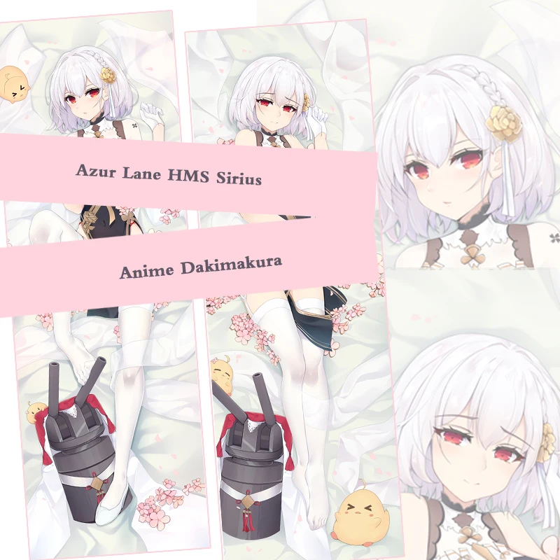 

Наволочка для обнимающей подушки с изображением персонажа из аниме игры «Азур Лейн» HMS Sirius Dakimakura