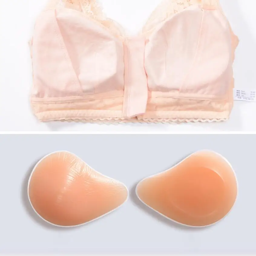 Кружевной бюстгальтер без оправы Mastectomy хлопковое нижнее белье бесшовный на