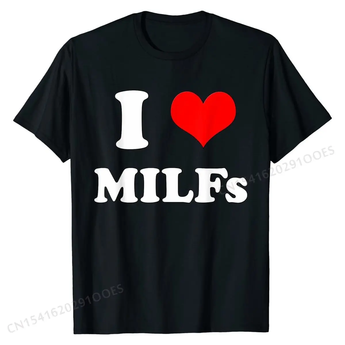 Футболка с надписью I Love MILFs | Смешные футболки Heart муж для вечеринок хлопковые