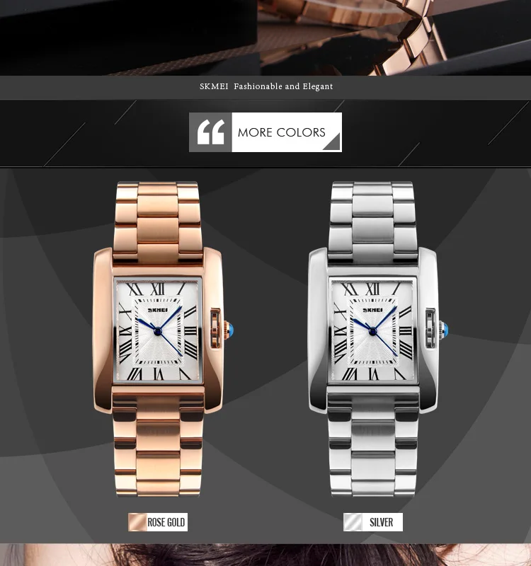 SKMEI роскошные часы Relogio Feminino 1284 ремешок из нержавеющей стали женские наручные часы женские кварцевые часы Montre Femme