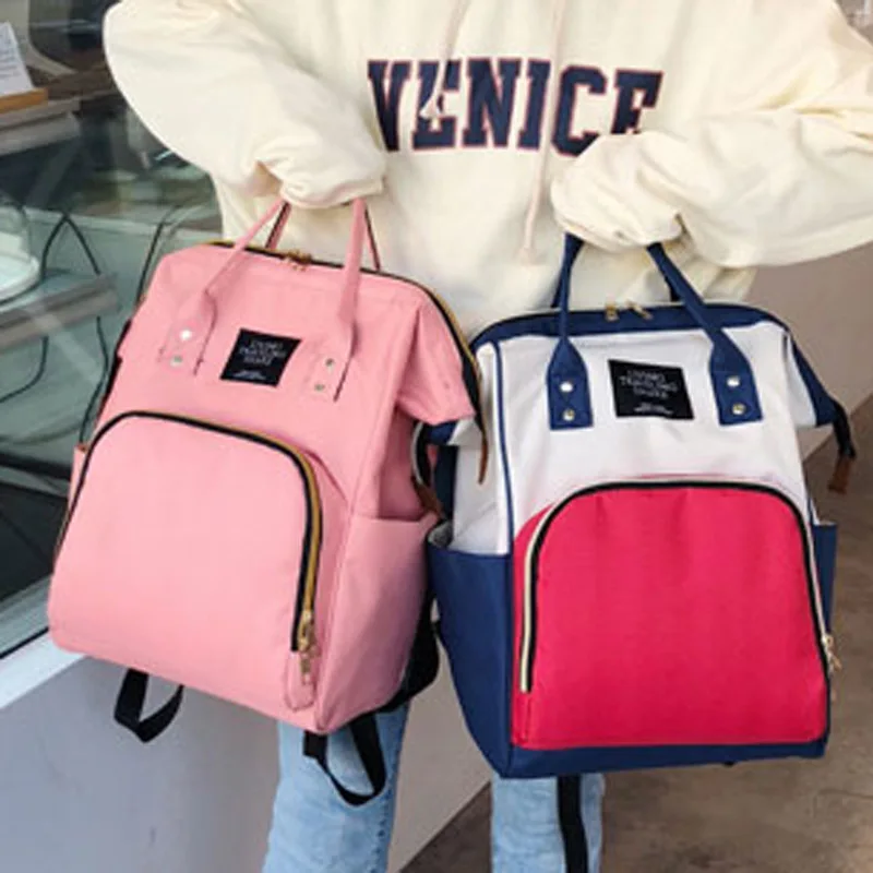 

Универсальная Многофункциональная женская сумка большого размера с зажимом для проводов, двухцелевая Сумка стерео типа, Студенческая Холщ...