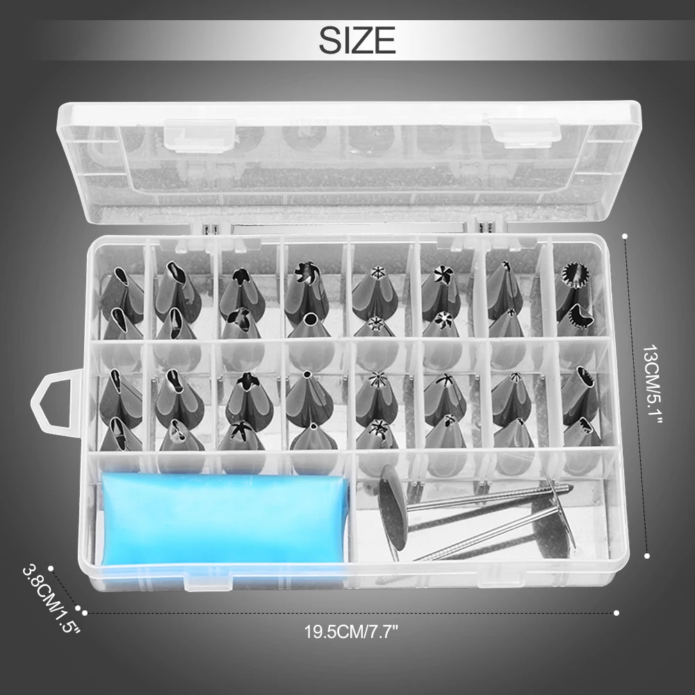 38 шт./компл. кондитерский носик из нержавеющей стали Кондитерские наконечники