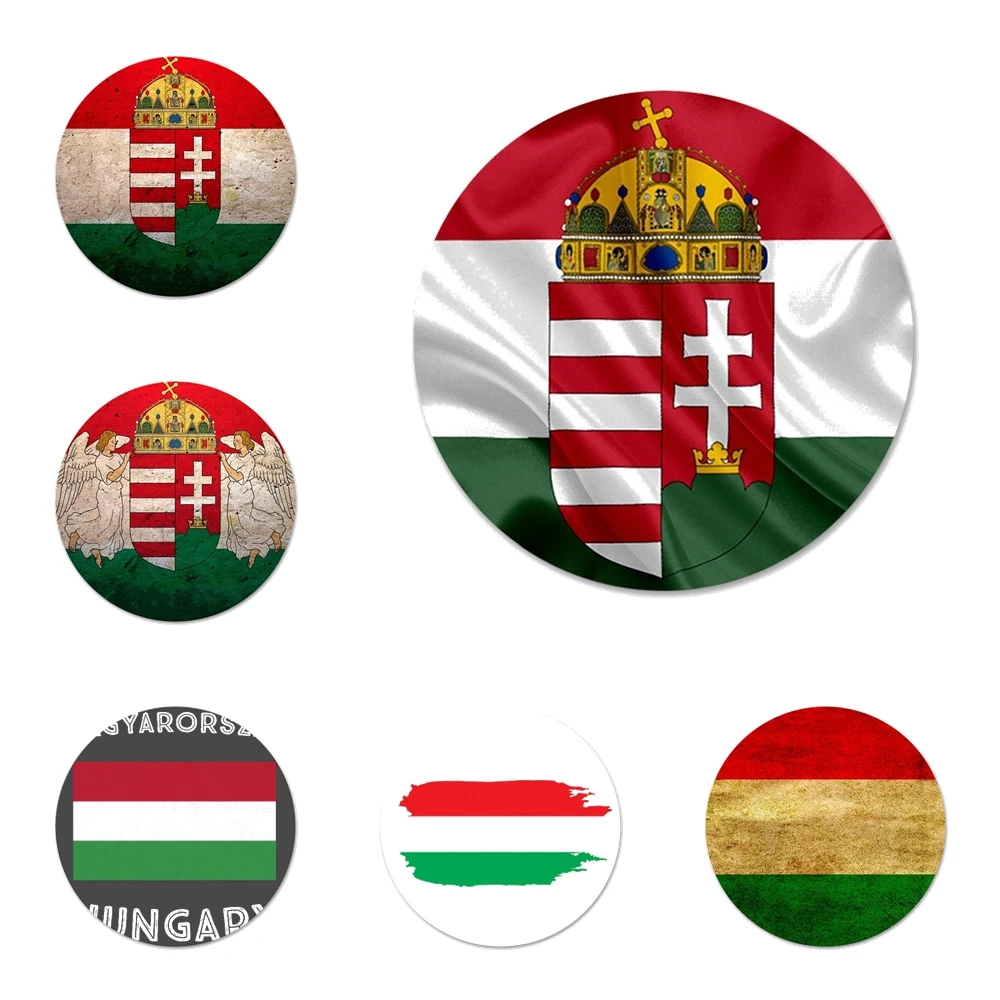 Венгерские флаги значки металлические для украшения одежды и рюкзака 58 мм | Дом