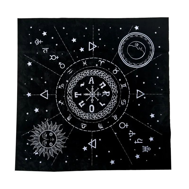 Высокое Качество Таро специальная скатерть 1 шт. Астрология Таро divination Таро ткань 49*49 см