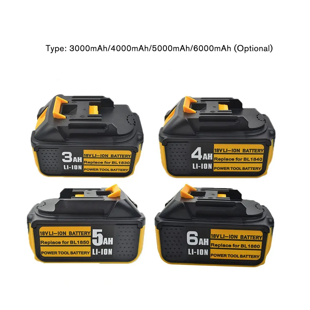 Литий ионный аккумулятор 18 В 3 Ач 4 5 6 для Makita в BL1840 BL1850 электроинструмент