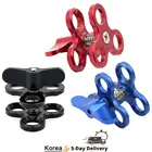 Тройной Шаровой Зажим с 3 отверстиями, кронштейн для подводного погружения, фотография факела, алюминиевые огни для дайвинга, Шаровой Зажим для бабочки