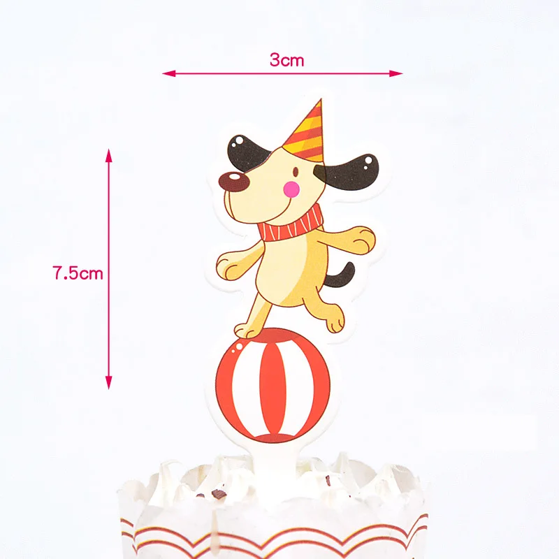 5 10 шт./лот бумажный мультяшный воздушный шар Hello Kitty Медведь Свинья с днем рождения кекс Топпер детский душ принадлежности для юбилейной вечеринки - Цвет: 5