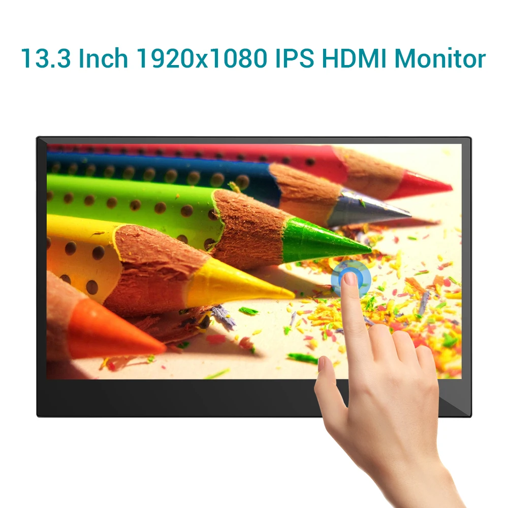 Eyoyo 13 3 дюймов игровой монитор портативный с сенсорным экраном 1920x1080 ips HDMI второй