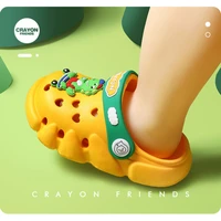 childrens cute dinosaur hole shoes summer children indoor non slip baotou sandals men and women toddlers baby cartoon slippers