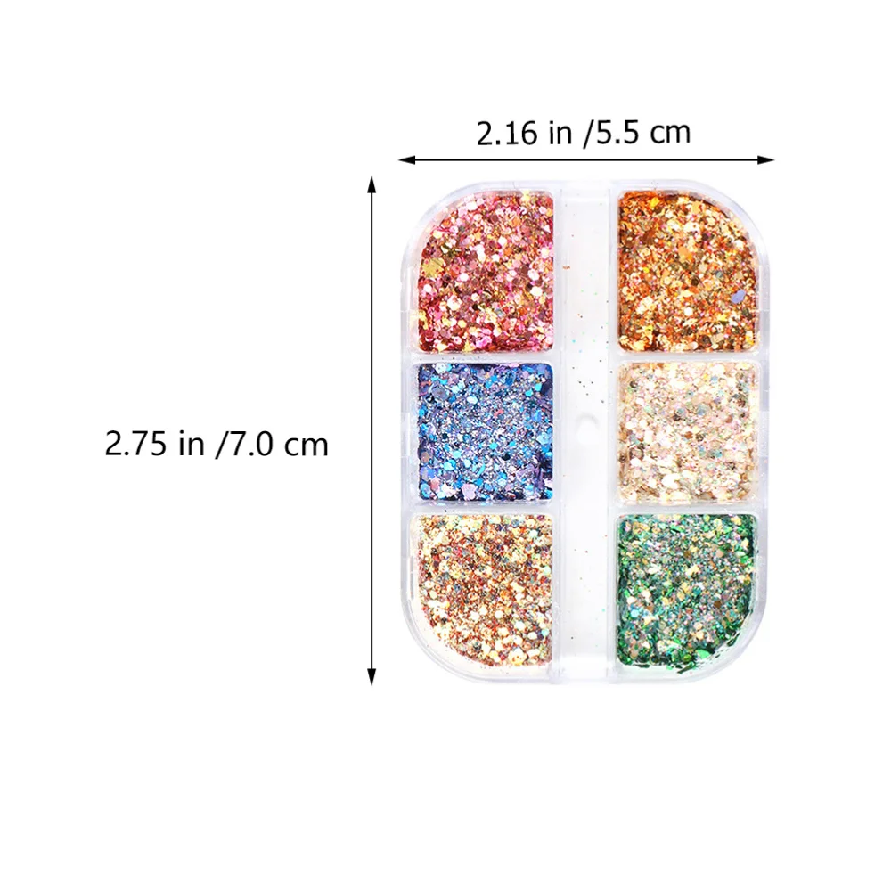 

1 Box Irregular Shaped Nail Glitter Sequins Manicure Sequins Nail Art Stickers