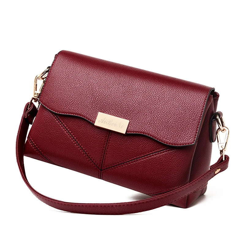 Роскошные брендовые кожаные сумки через плечо высокого качества для женщин 2018