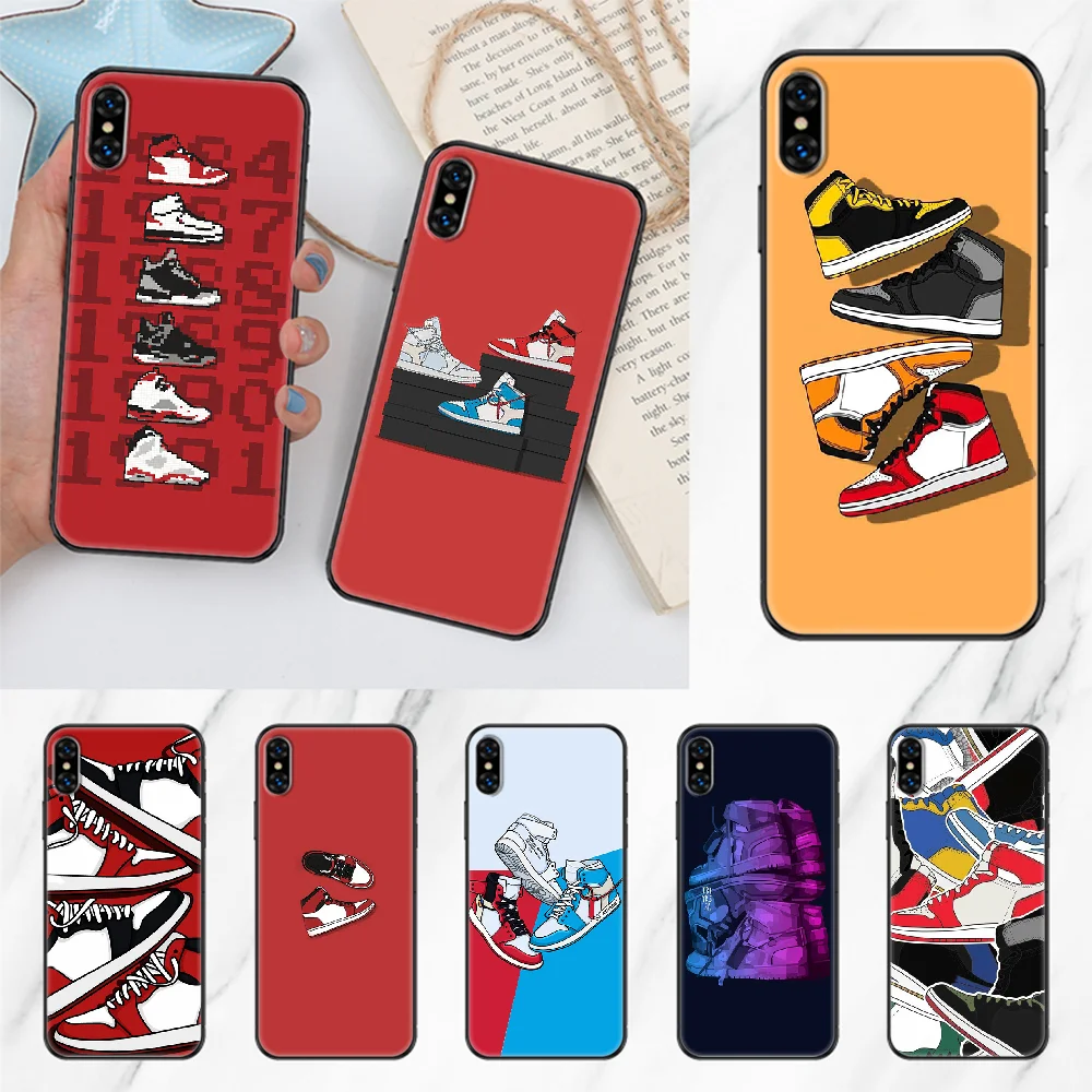 Кеды для iphone 5 5s se 2 6 6s 7 8 12 mini plus X XS XR 11 PRO MAX черный 3D чехол | Мобильные телефоны и