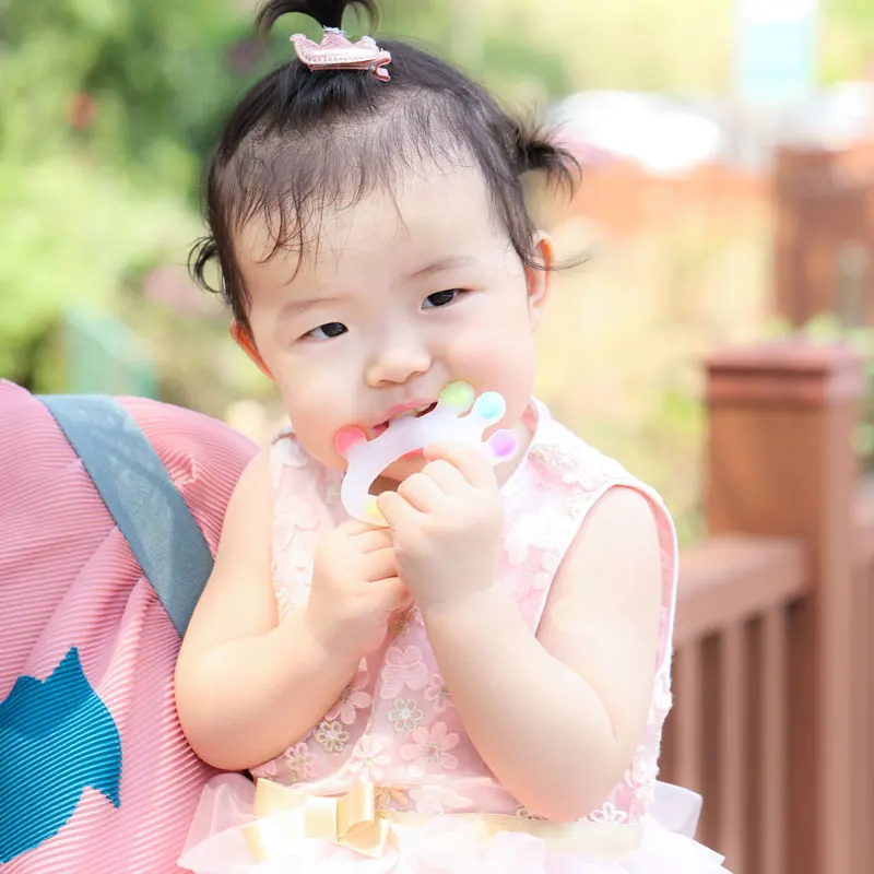 Силиконовый Прорезыватель для зубов Chenkai с короной 50 шт. сделай сам детская