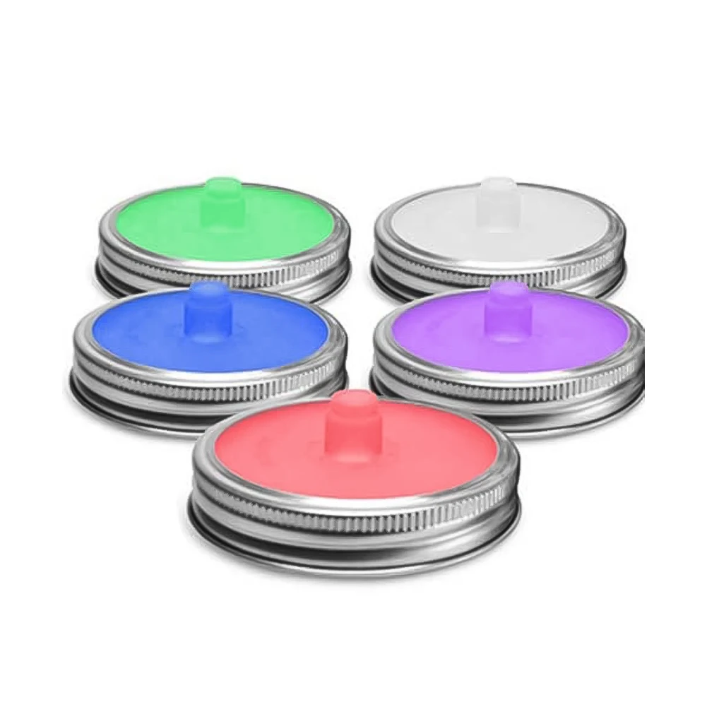 Силиконовые брожения крышками безводной шлюз ферментации стеклянная банка с