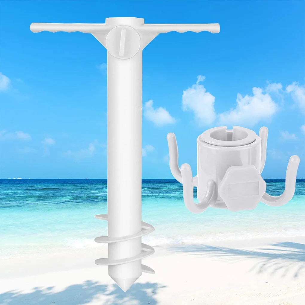 

Зонт с песочной подставкой, пластиковая вертикальная вешалка, ветрозащитная портативная основа для зонтика