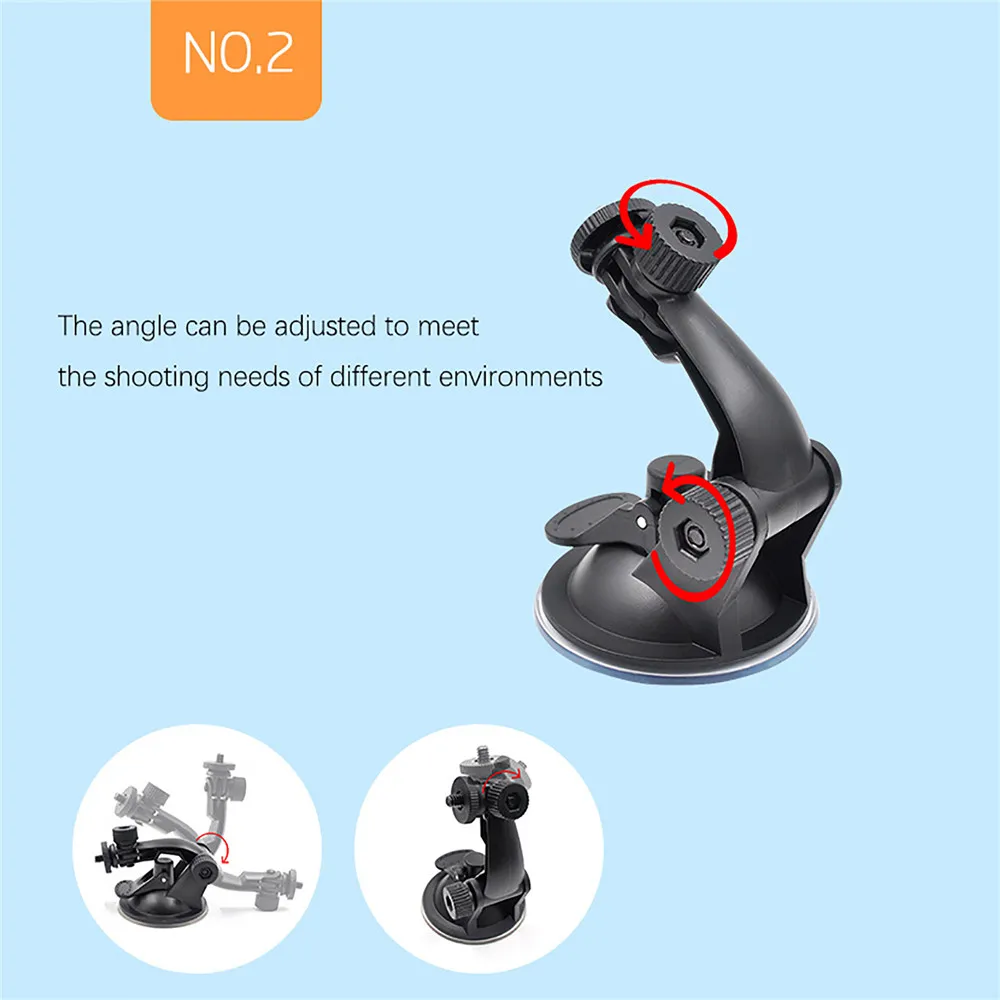 

Car Glass Suction Cup Holder for Insta360 ONE X2 180° Adjustable Desktop Stand Mount Bracket for Insta360 ONE X2/EVO Camera