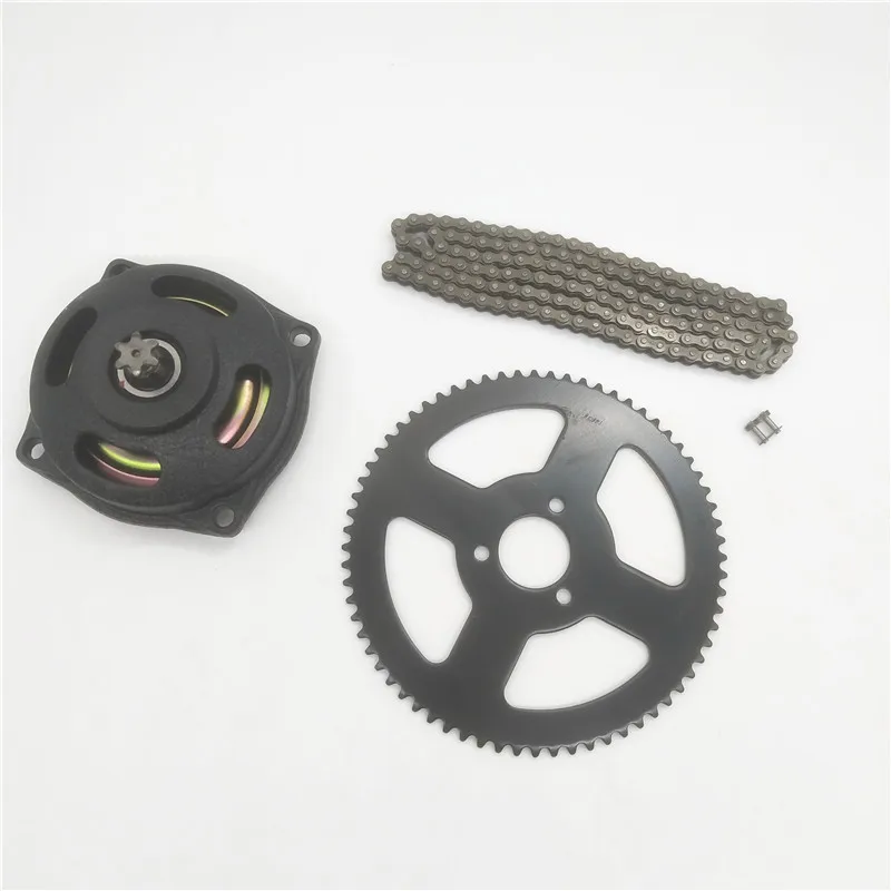 Мини Мото 47cc 49cc Drive Системы 25H 144 звеньев цепи с 6 7 тгир коробка и задний 68T